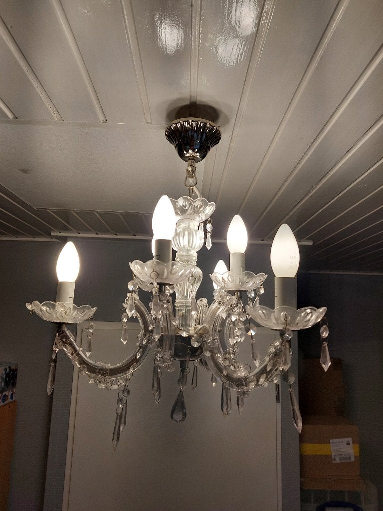 Hanglamp Met 6 Armen,, Ophalen of Verzenden, Zo goed als nieuw, Overige materialen