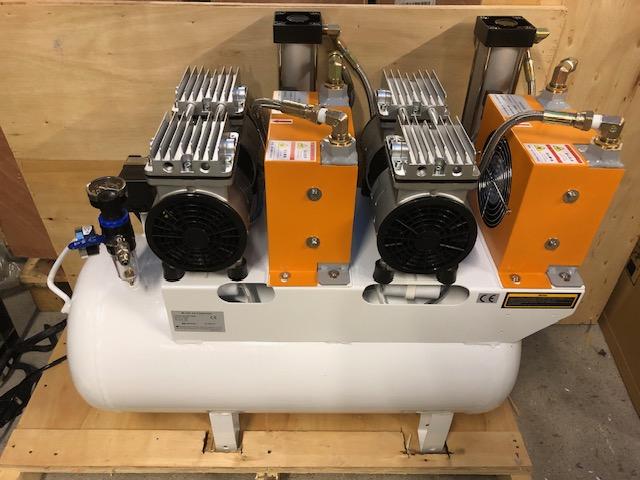 Nieuwe dental compressor 60 ltr tank, dual motor, Diversen, Niet ingevuld, Niet ingevuld, Niet ingevuld