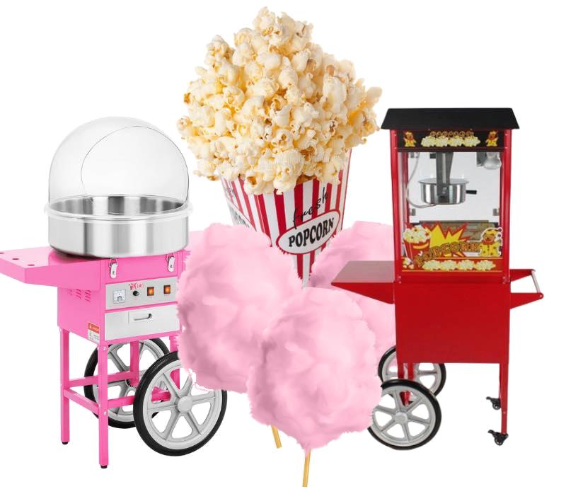 Combideal suikerspin en popcornmachine te huur, Ophalen, Nieuw, Abraham of Sarah