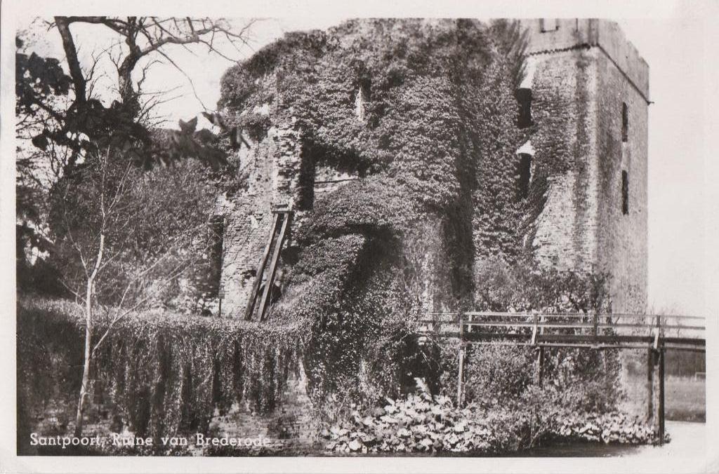 santpoort ruine  brederode  1950, Ophalen of Verzenden, Voor 1920, Noord-Brabant