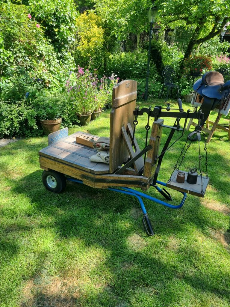 Vintage bascule weegschaal Dezimalwaage 300kg, Antiek en Kunst, Antiek | Overige Antiek, Ophalen