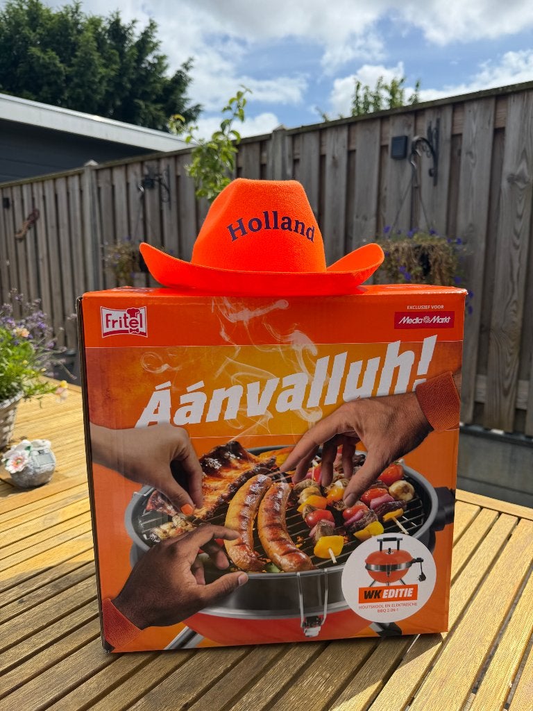 Fritel houtskool en elektrische bbq wk editie, Ophalen, Nieuw, Fritel
