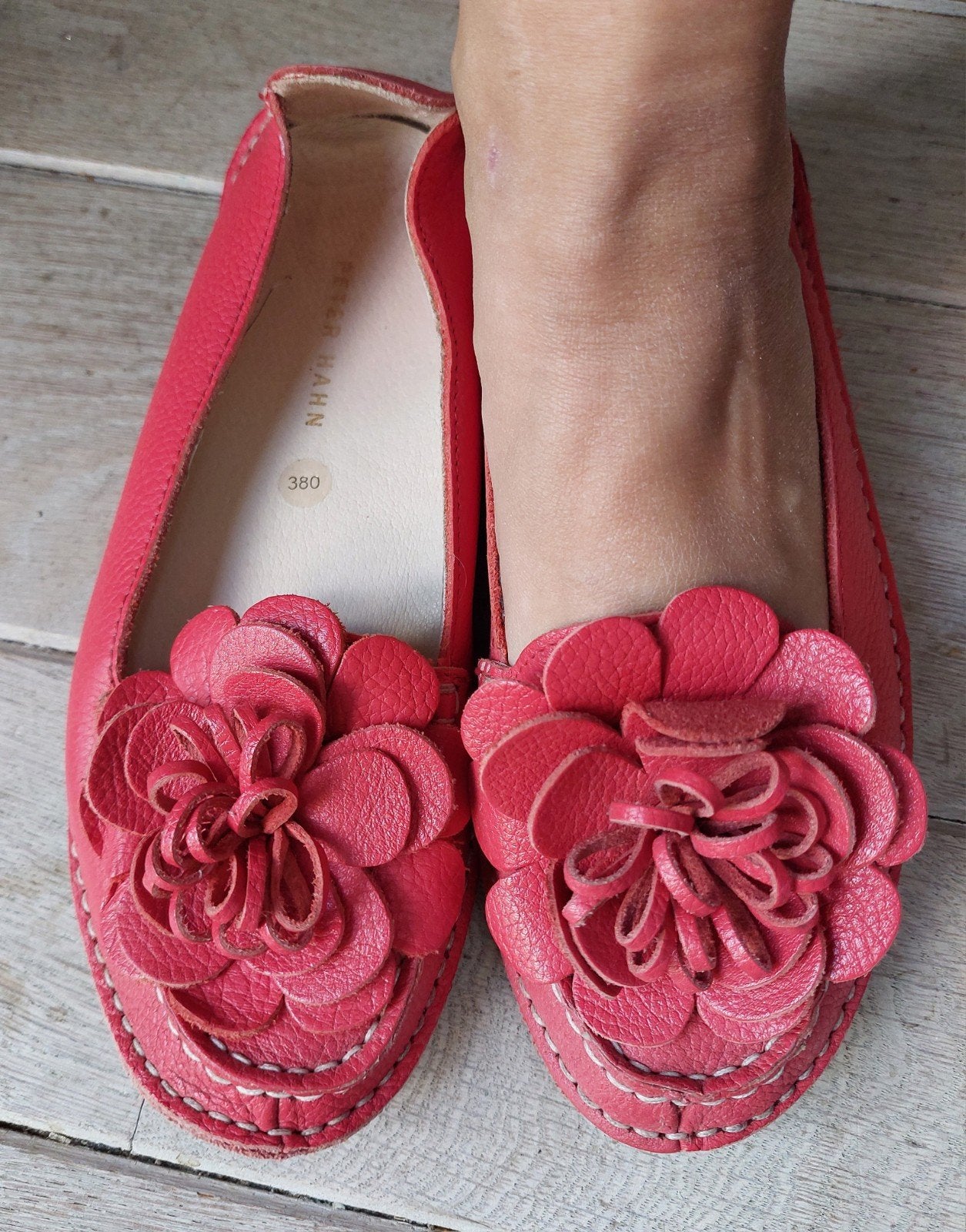 Peter Hahn rode ballerina instapper bloemen maat 38, Kleding | Dames, Schoenen, Ophalen of Verzenden, Gedragen, Roze
