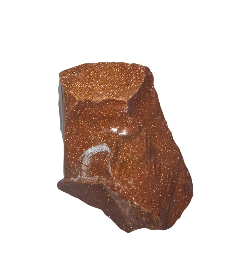 Goudsteen, ruw stuk Gewicht: 290 gram  Herkomst: China, Ophalen of Verzenden, Mineraal