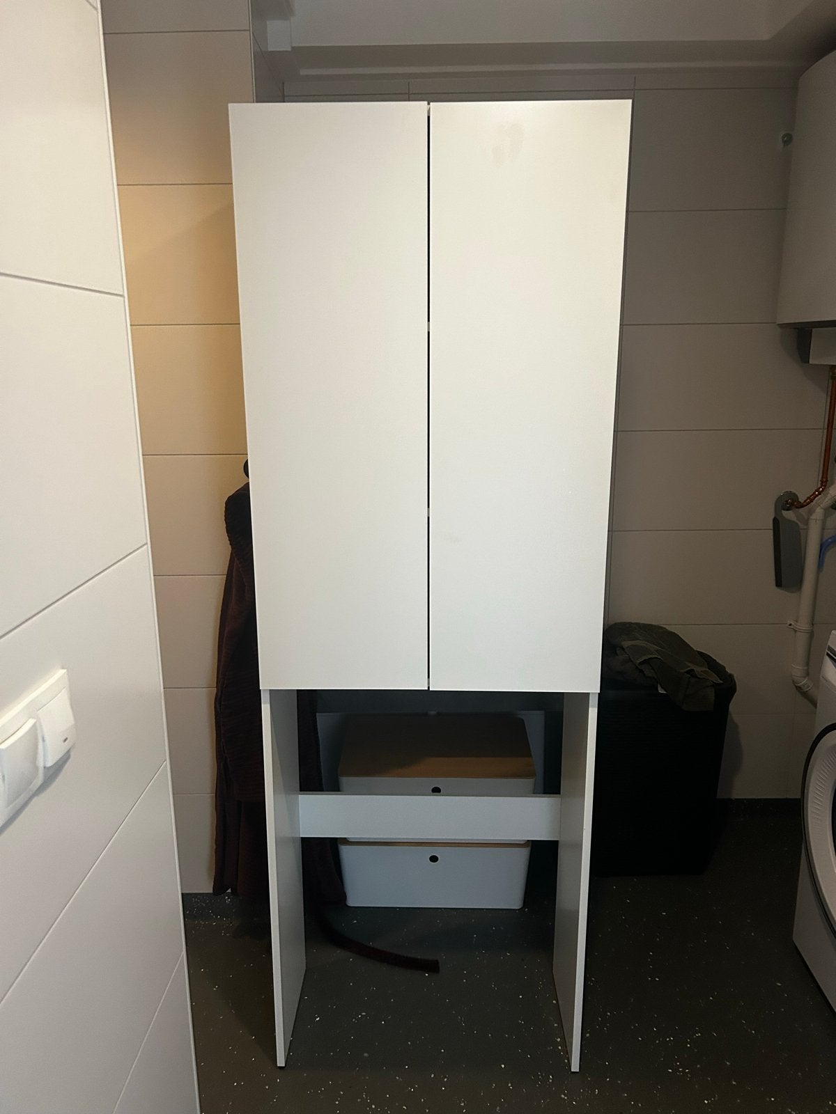Opbergkast met open vak voor wasmachine, Ophalen, Gebruikt