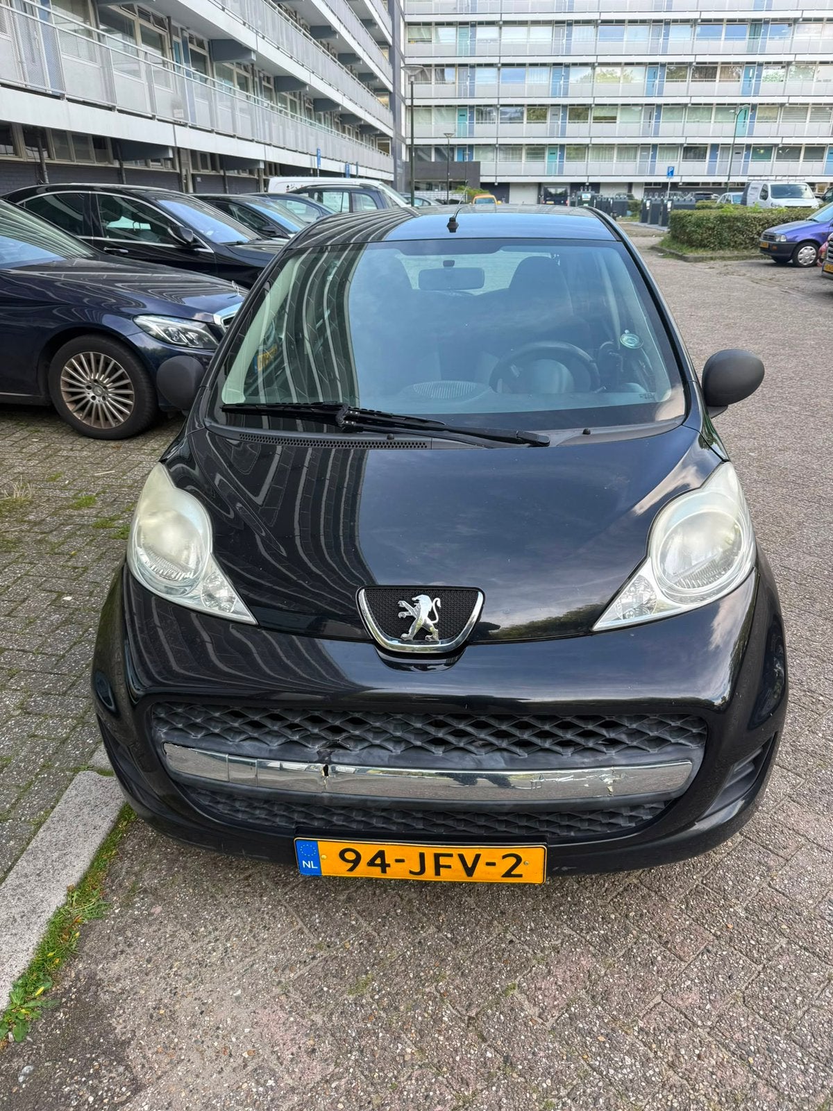 Peugeot 107, Auto's, Zwart, Bedrijf, Handgeschakeld, Te koop
