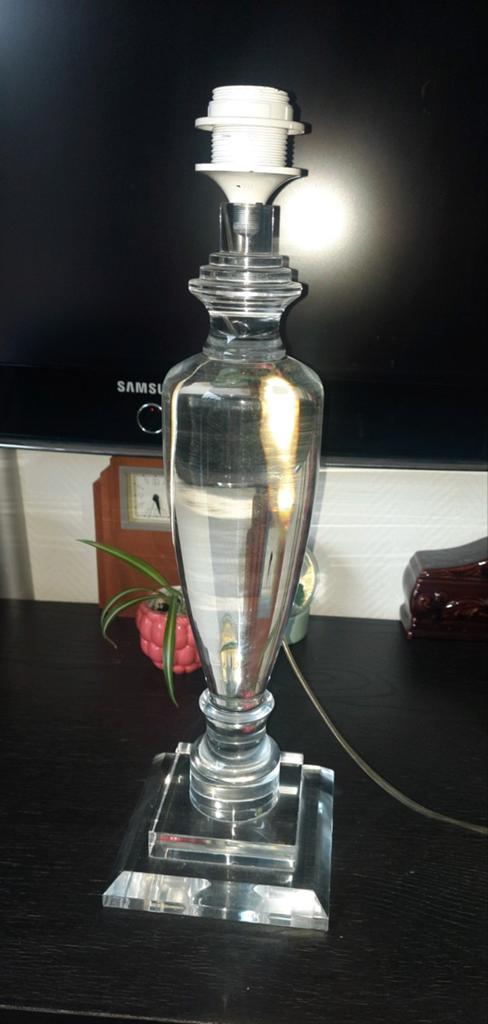Lucite (plexiglas)tafellamp Frankrijk 1970,lees beschrijving, Ophalen of Verzenden, Zo goed als nieuw, Overige materialen