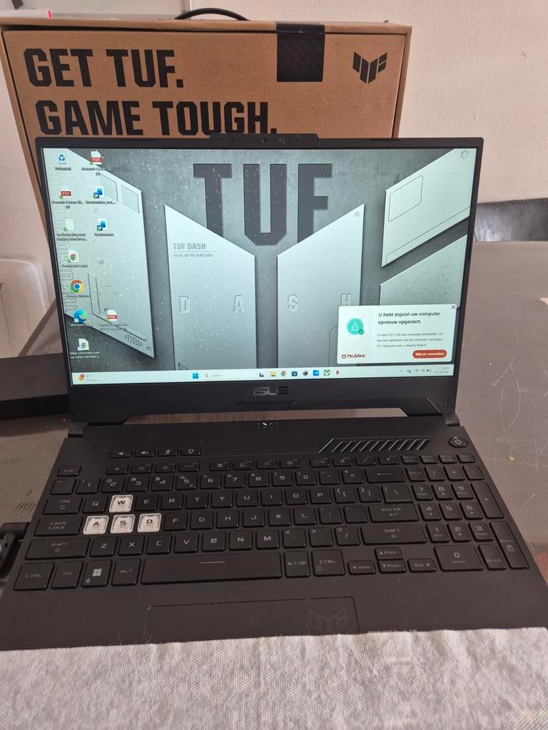 ASUS TUF F15 1TB-SSD Gaming Laptop, 2 tot 3 Ghz, Qwerty, ASUS, Ophalen of Verzenden