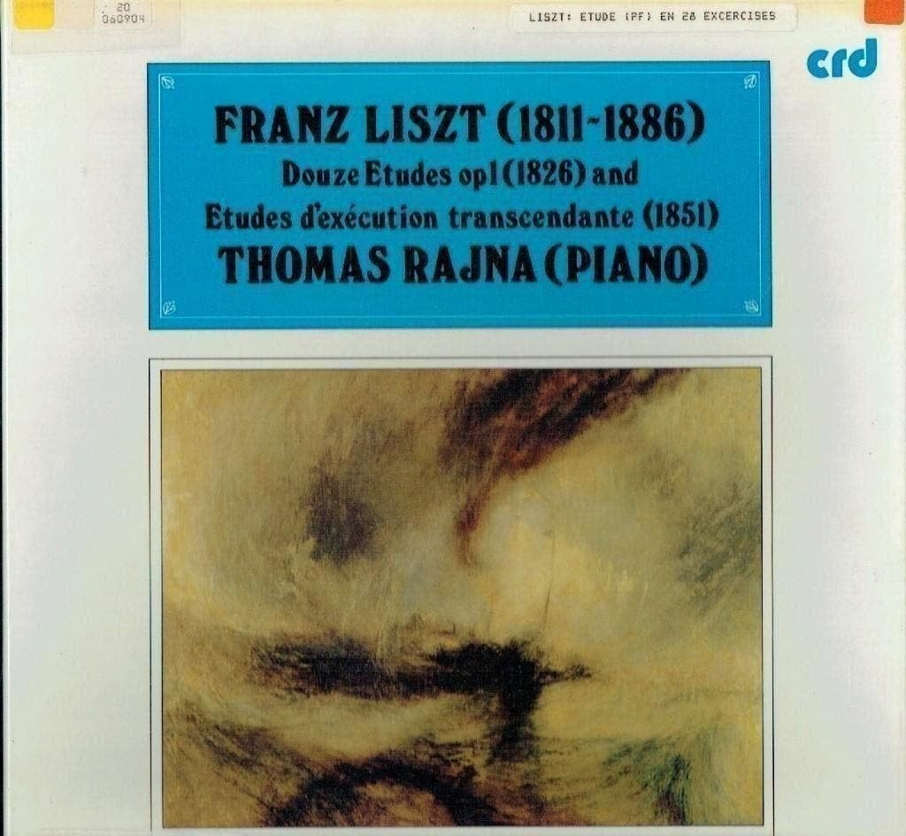 Liszt Thomas Rajna–Douze Etudes Op.1 And Etudes 2LP, Kamermuziek, Verzenden, Zo goed als nieuw, 12 inch