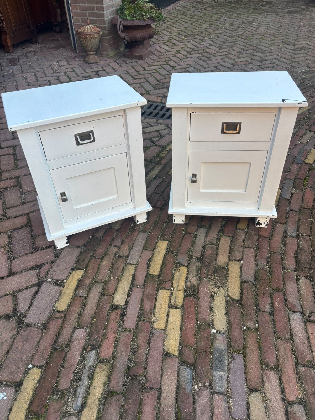 2 nachtkastjes samen, Huis en Inrichting, Ophalen, Gebruikt, Minder dan 45 cm
