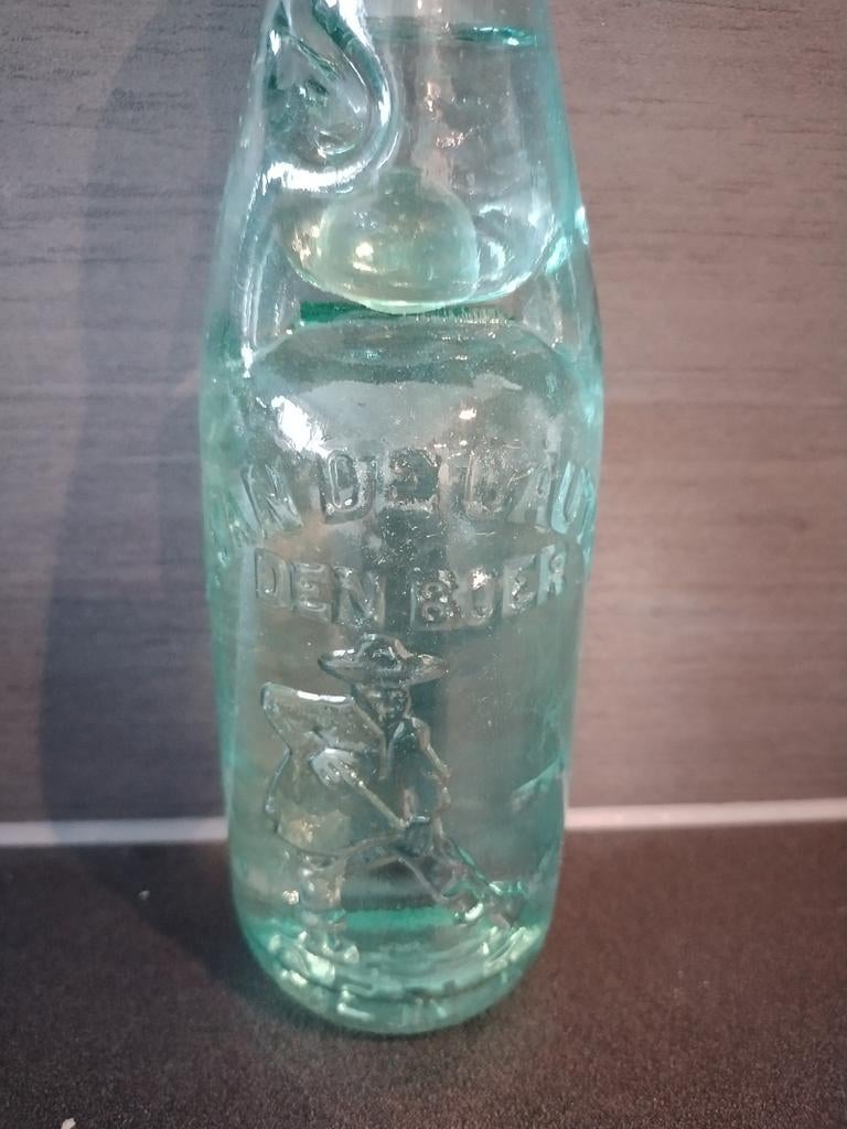 Antiek limonadeflesje J. Van De Cauter GENT 1880-1920, Ophalen of Verzenden