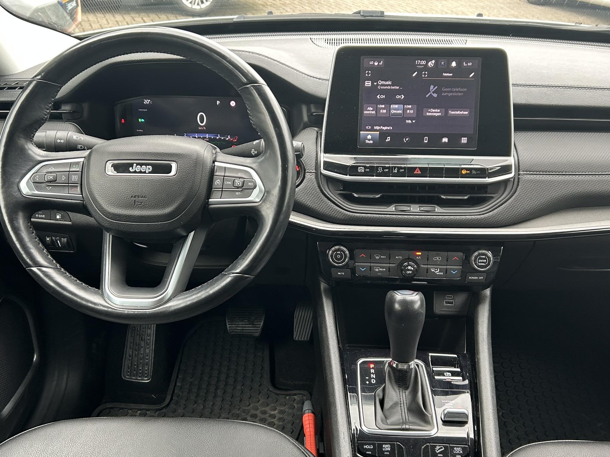 Jeep Compass 4xe 190 Plug-in Hybrid Electric Night Eagle | A, Auto's, Automaat, Met garantie (alle), Leder en Stof, Wit