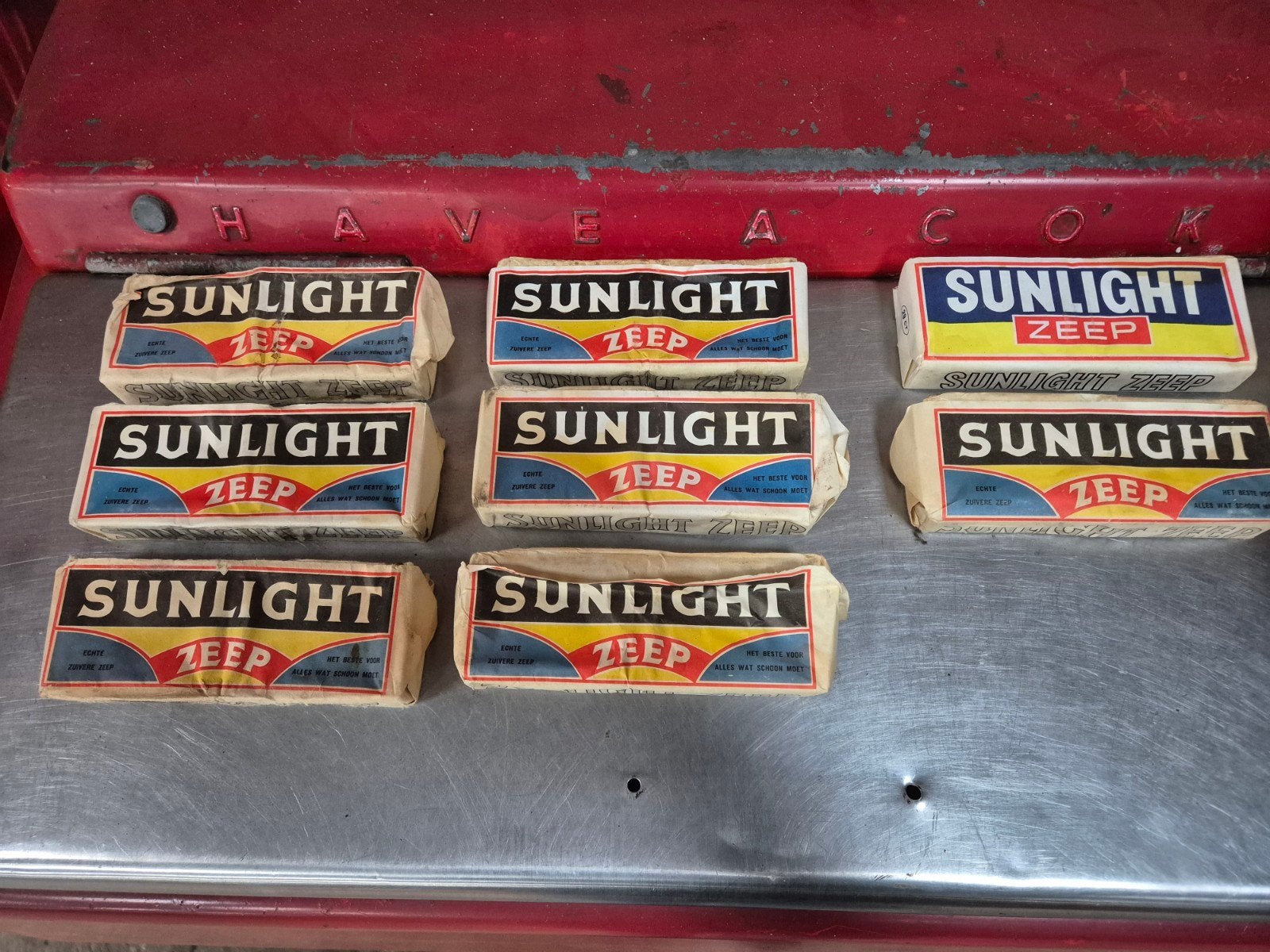 Sunlicht zeep vintage sun licht retro, Ophalen