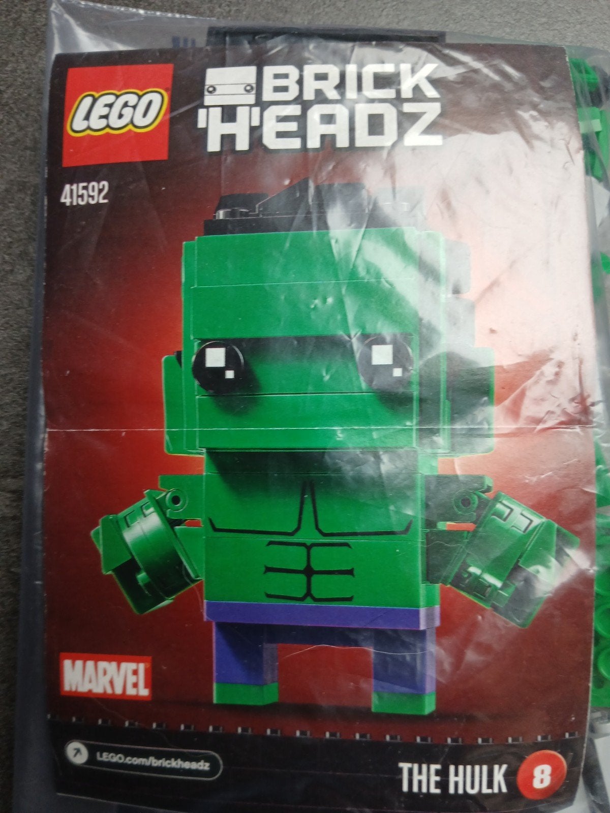 LEGO BrickHeadz 41592 The Hulk - Marvel, Ophalen of Verzenden, Zo goed als nieuw