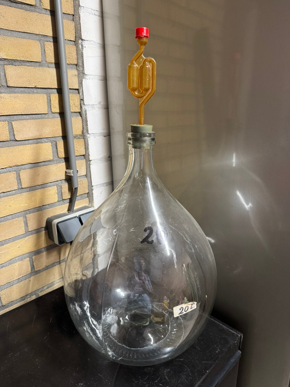 Mooie glazen gistingsfles / mandfles (20 liter), Ophalen