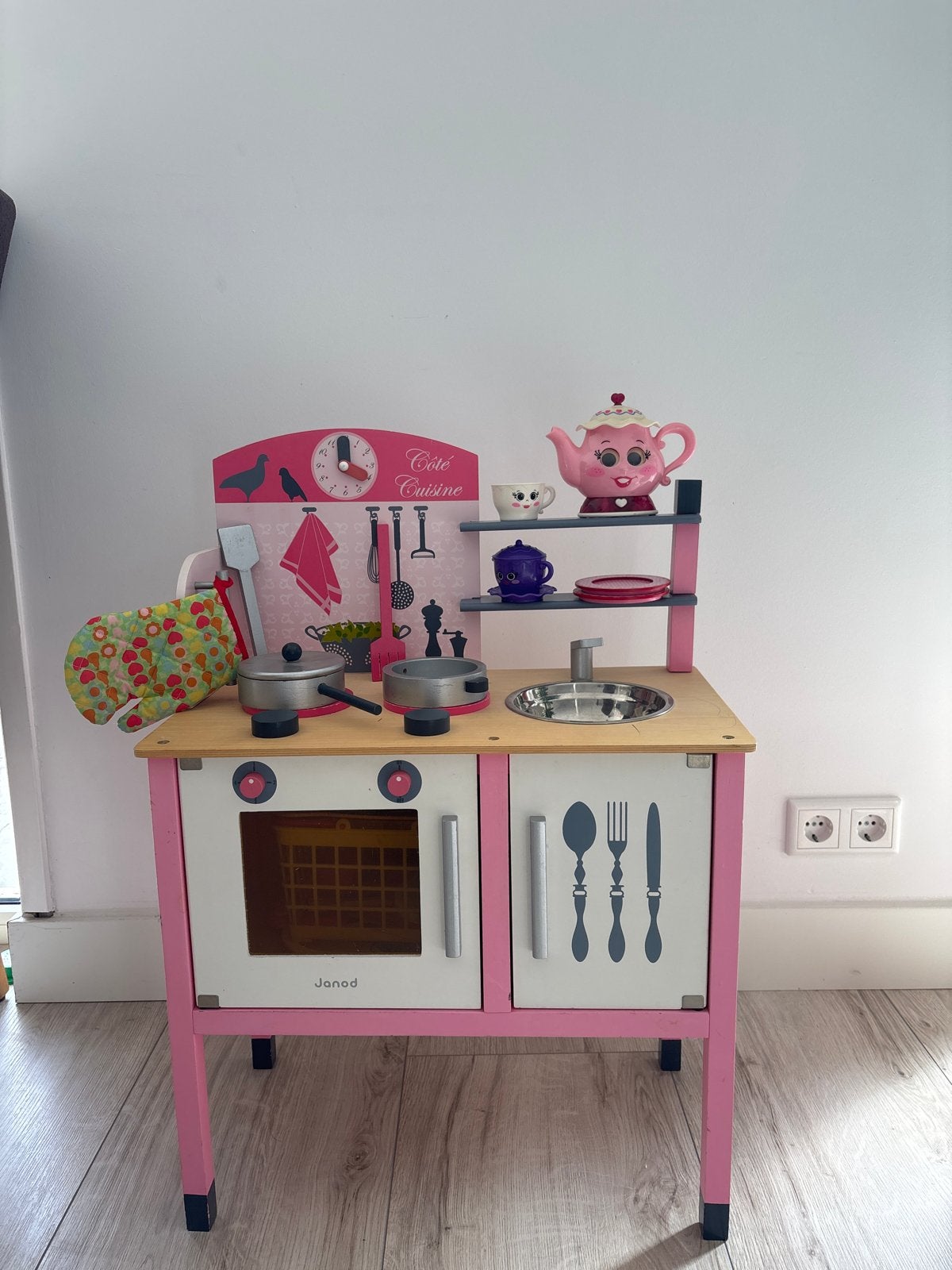 Janod Houten Speelkeuken met Accessoires, Ophalen, Gebruikt, Meubelstuk of Keukentje