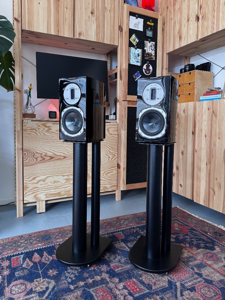 Set Quadral Style 2 speakers met luxe Atacama Stands, Audio, Tv en Foto, Luidsprekers, Gebruikt, Inclusief standaarden, 60 tot 120 watt