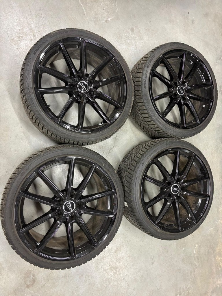 Audi E-tron GT 21 inch winterwielenset | Hankook i*ON EV, Auto-onderdelen, Gebruikt, 265 mm, Banden en Velgen, Personenwagen