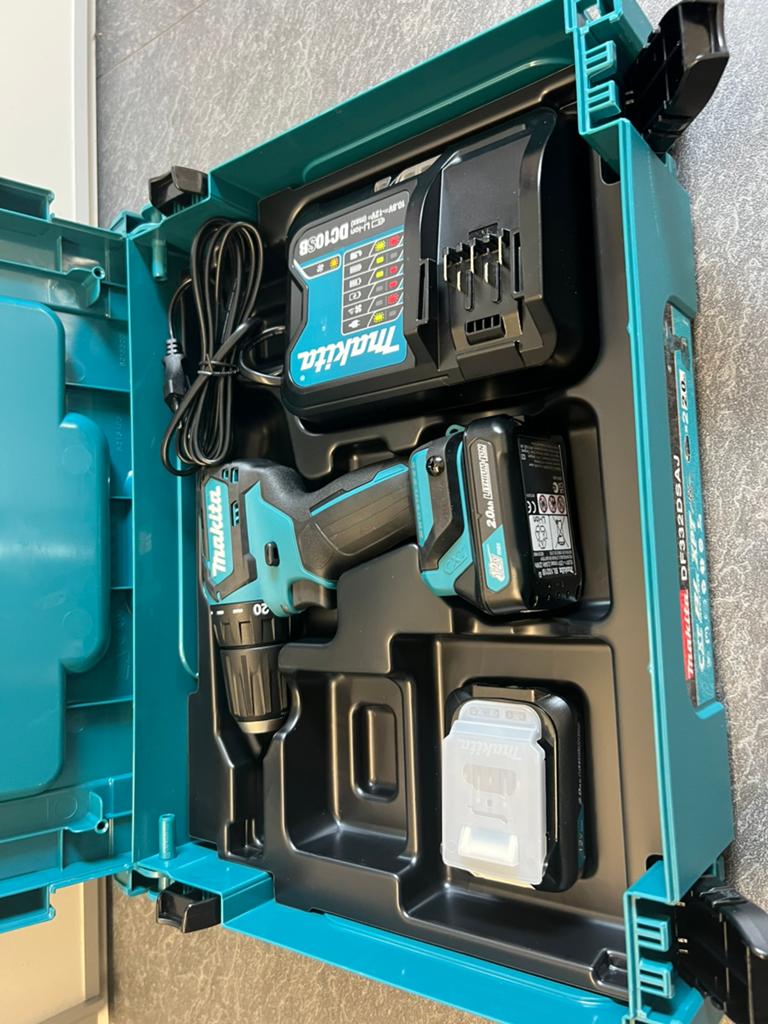 Makita DF332DSAJ Boor- en Schroefmachine 12V, Variabele snelheid, Ophalen of Verzenden, Minder dan 400 watt, Zo goed als nieuw
