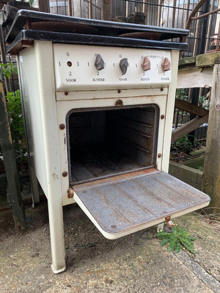 Vintage Inventum Fornuis met Oven - Authentiek Stuk, Ophalen