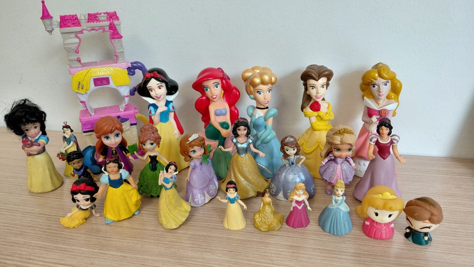 Prinsessen Disney poppetjes, Ophalen of Verzenden, Zo goed als nieuw