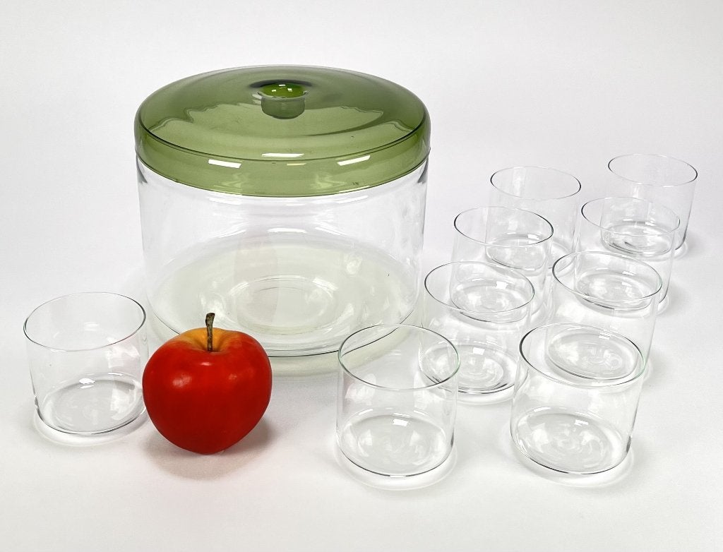 1307. Glazen bowlstel, glasfabriek Leerdam - ca. 1955, Ophalen