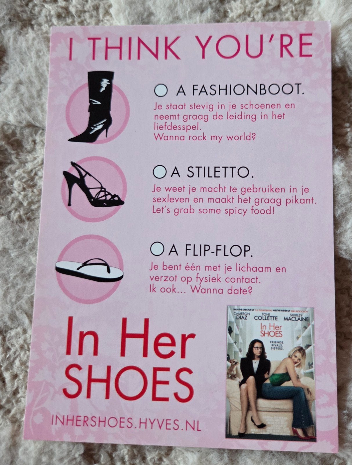 In Her Shoes - 2005, Verzenden, 1980 tot heden, Ongelopen, Sterren en Beroemdheden