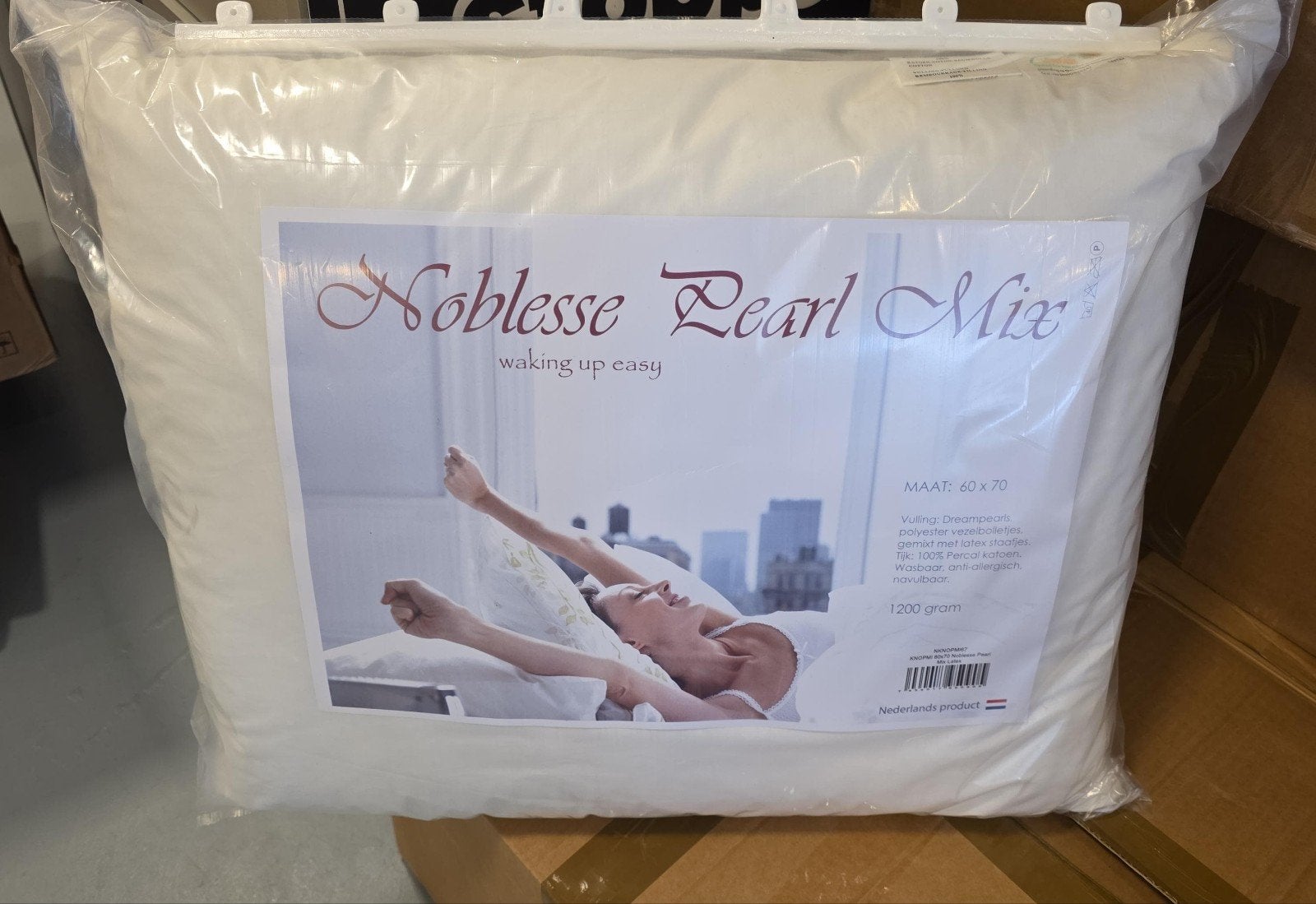 kussen anti allergeen 60x70, Anti-allergisch, Eenpersoons, Wit, Katoen