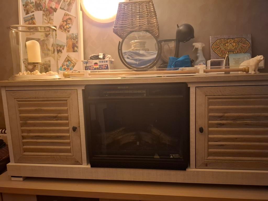 Tv meubel, Huis en Inrichting, Kasten | Televisiemeubels, Ophalen, Gebruikt, 100 tot 150 cm, Modern landelijk