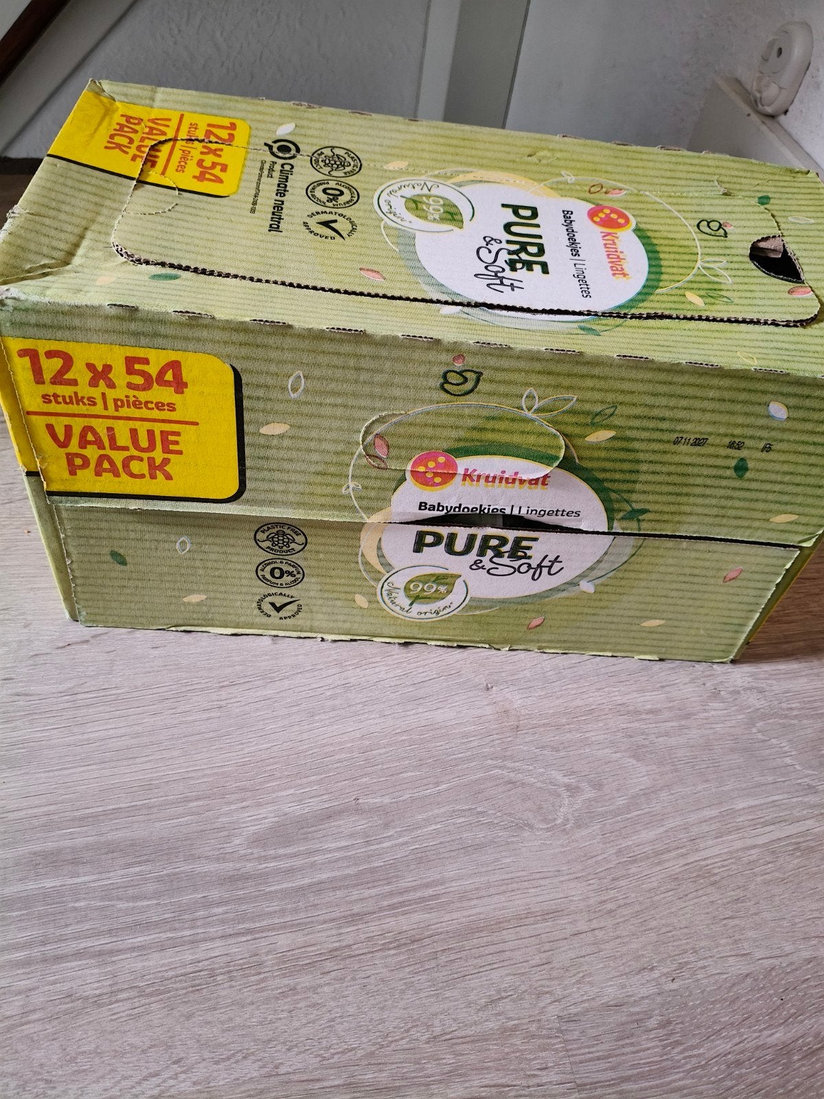 kruidvat babydoekjes pure en soft 12 stuks, Ophalen, Nieuw, Overige typen, Overige merken