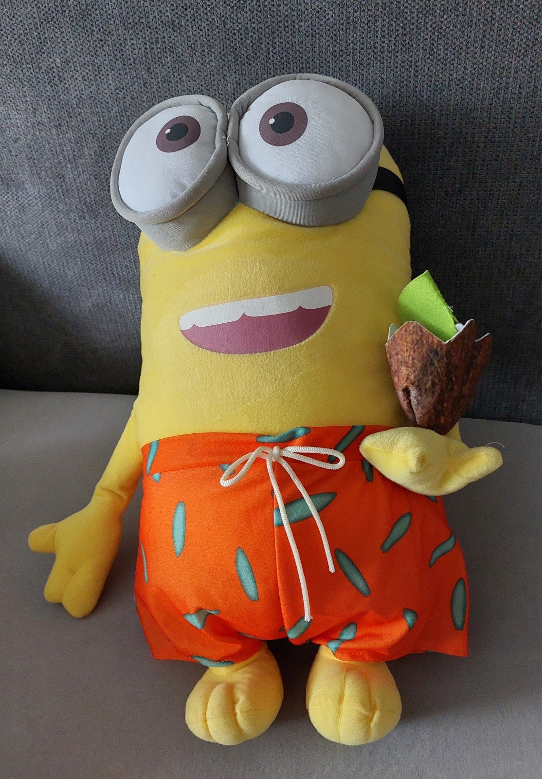 Minion knuffel in zwembroek met kokosnoot., Ophalen, Overige merken, Overige typen, Zo goed als nieuw