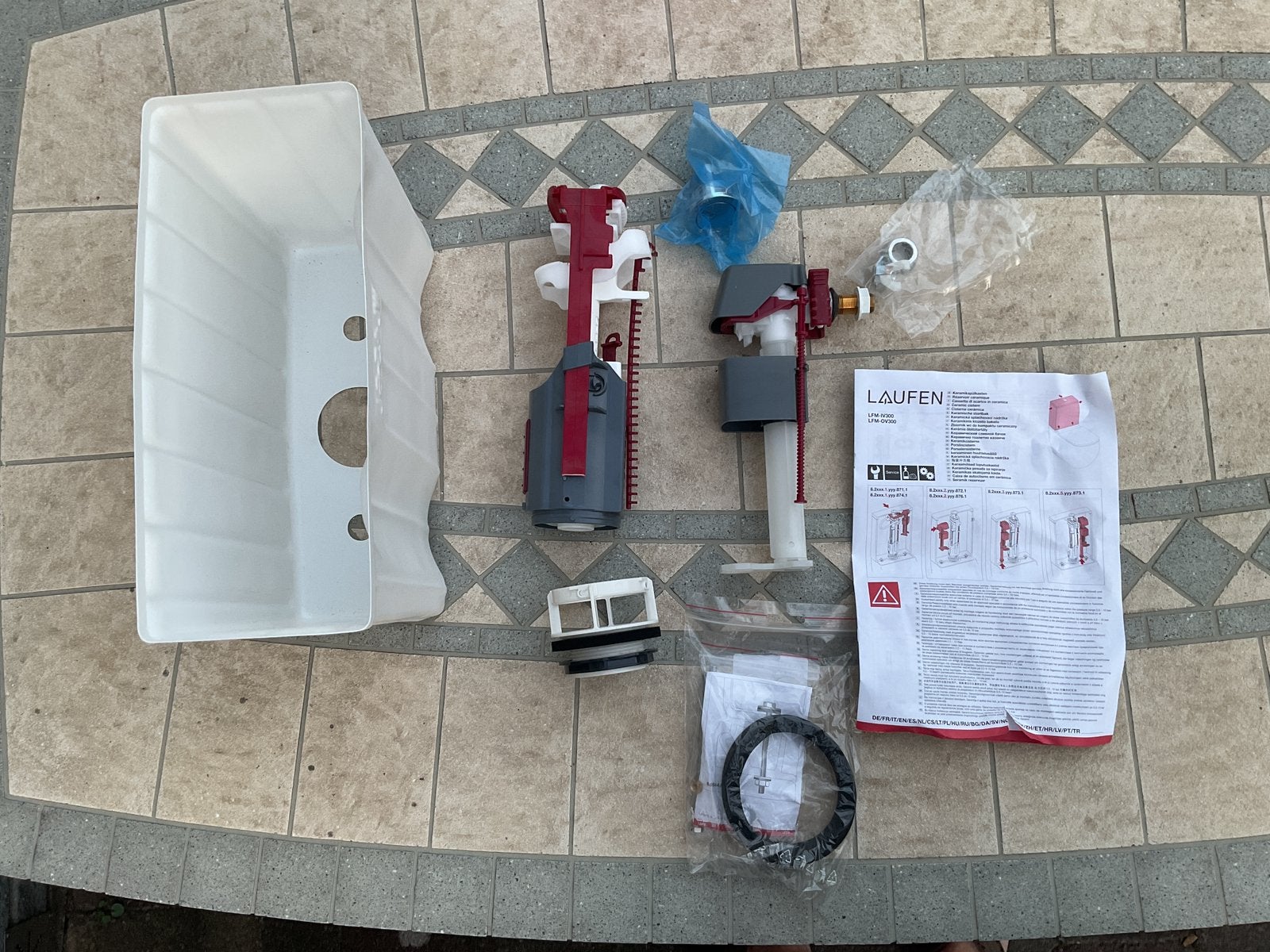 Toilet reservoir vlotter compleet set, Ophalen, Nieuw, Toilet