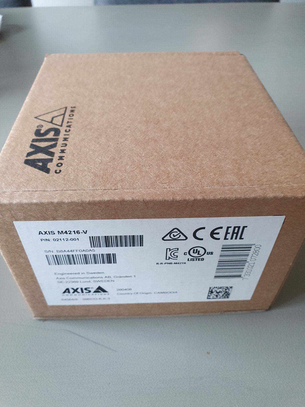 Axis M4216-V Netwerkcamera - Nieuw in doos, Audio, Tv en Foto, Videobewaking, Ophalen of Verzenden, Nieuw, Binnencamera