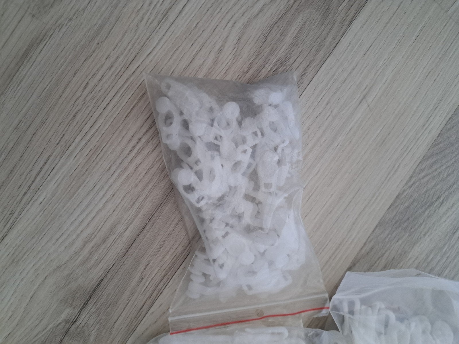Gordijnhaken/rails, Ophalen, Met haken, Wit, Nieuw