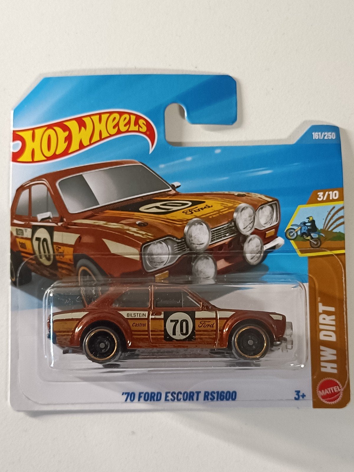 Hot Wheels '70 Ford Escort RS1600 HW Dirt 161/250, Ophalen of Verzenden, Nieuw, Auto