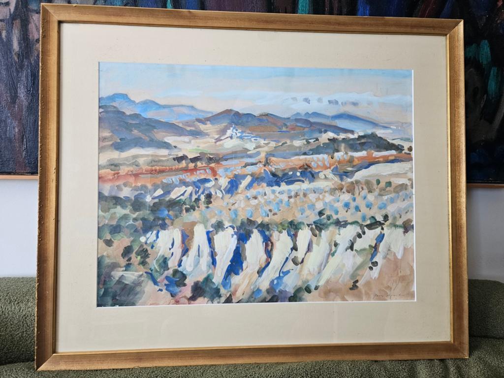 Mooi schilderij van de bekende Franse schilder Jean Bouchet, Antiek en Kunst, Ophalen