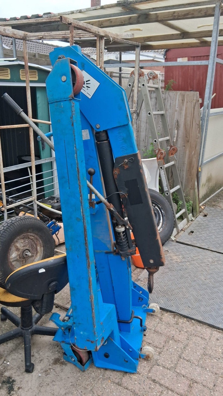 Zware motor takel., Ophalen, Gebruikt