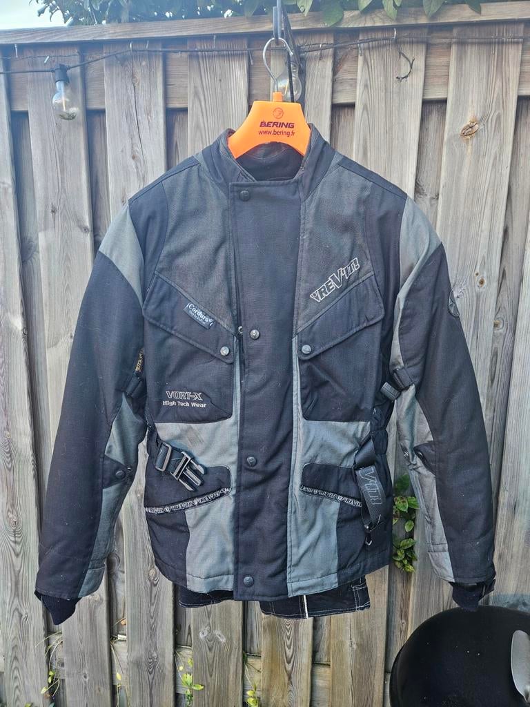 Revit motorjas (L) met Lookwell motorbroek (L), Motoren, Kleding | Motorkleding, Jas | textiel, Heren, Tweedehands, Ophalen of Verzenden