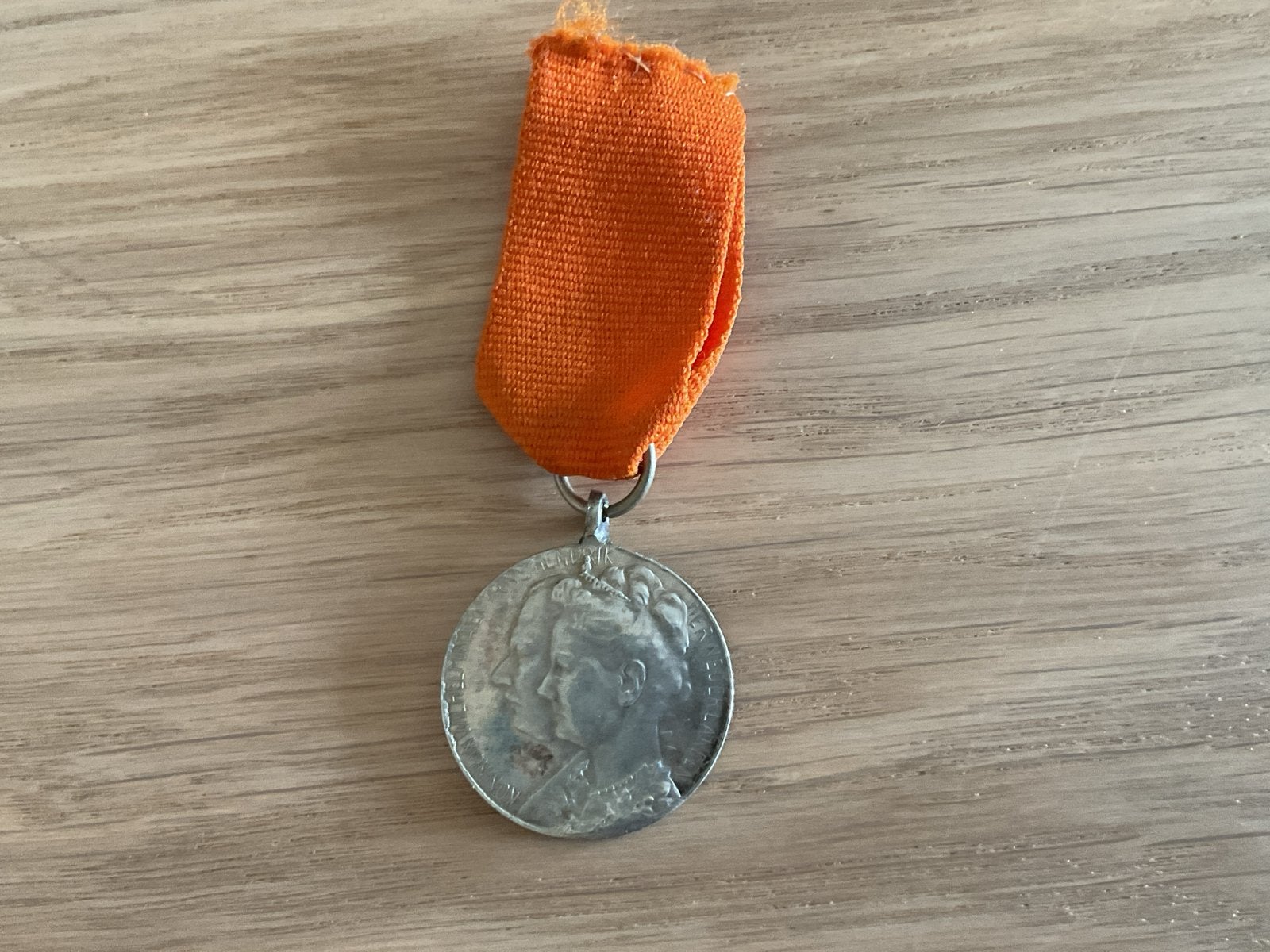Herinneringsmedaille Koningin Wilhelmina 1909 30 april, Ophalen of Verzenden, Nederland