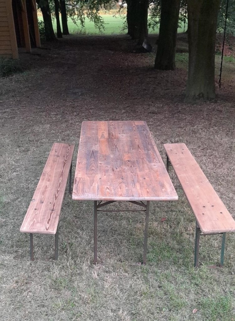 biertafel, Tuin en Terras, Ophalen, Gebruikt, Inklapbaar, Rechthoekig