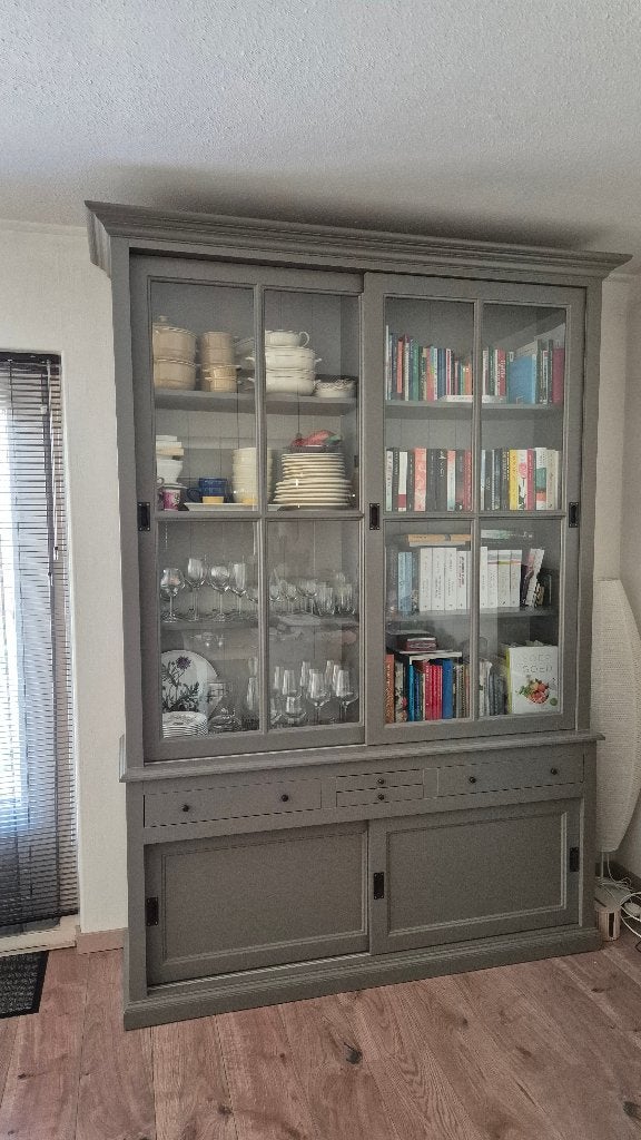 Buffetkast / vitrinekast, Ophalen, Gebruikt, 200 cm of meer, 150 tot 200 cm