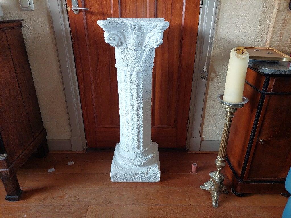 Zuil / Sokkel / Pilaar / 100 centimeter / Gips, Ophalen, Zo goed als nieuw