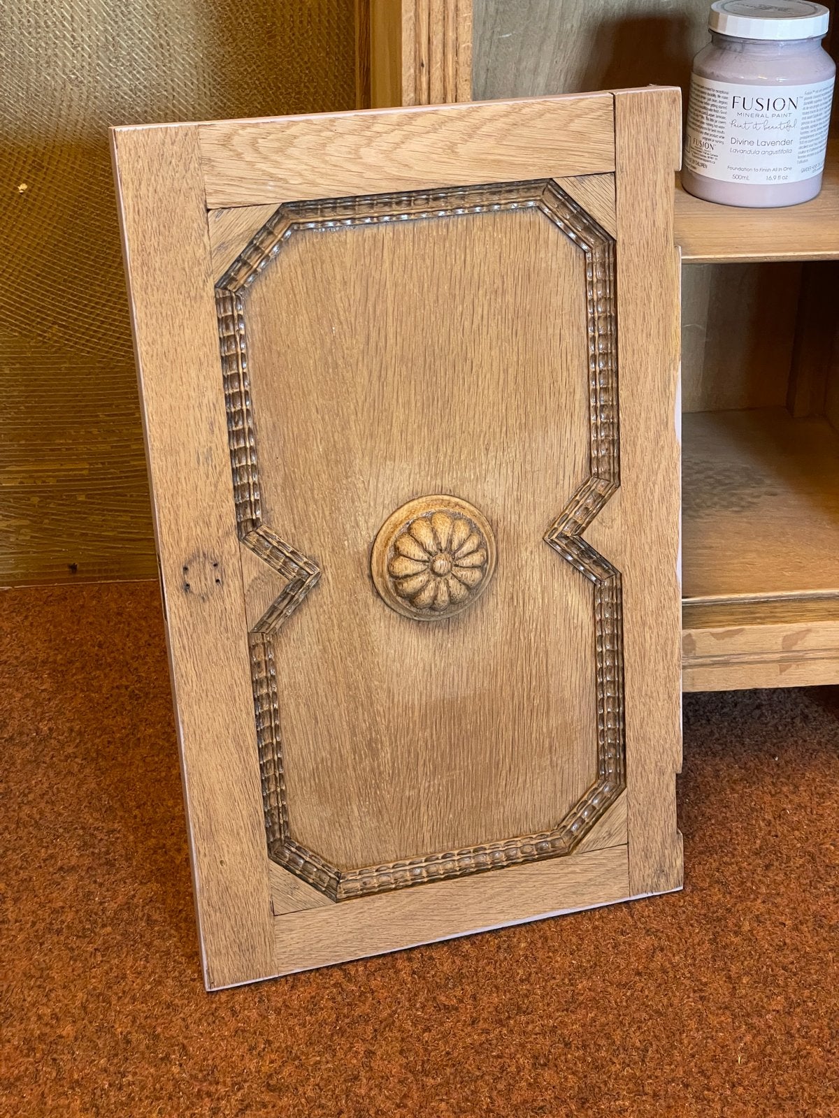 Nachtkastje van hout met marmeren blad - vintage, Ophalen