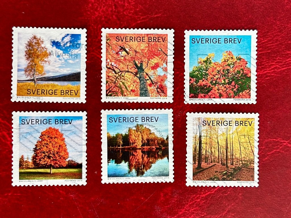Herfstgloed - Zweden - 2016, Verzenden, Zweden, Gestempeld