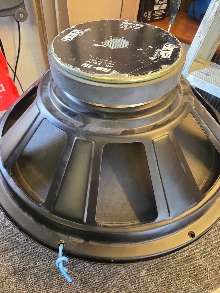 Twee 15 inch bas speakers - DAP Audio RB-15 - 250W, Audio, Tv en Foto, Luidsprekers, Overige merken, Gebruikt, Overige typen, Ophalen of Verzenden