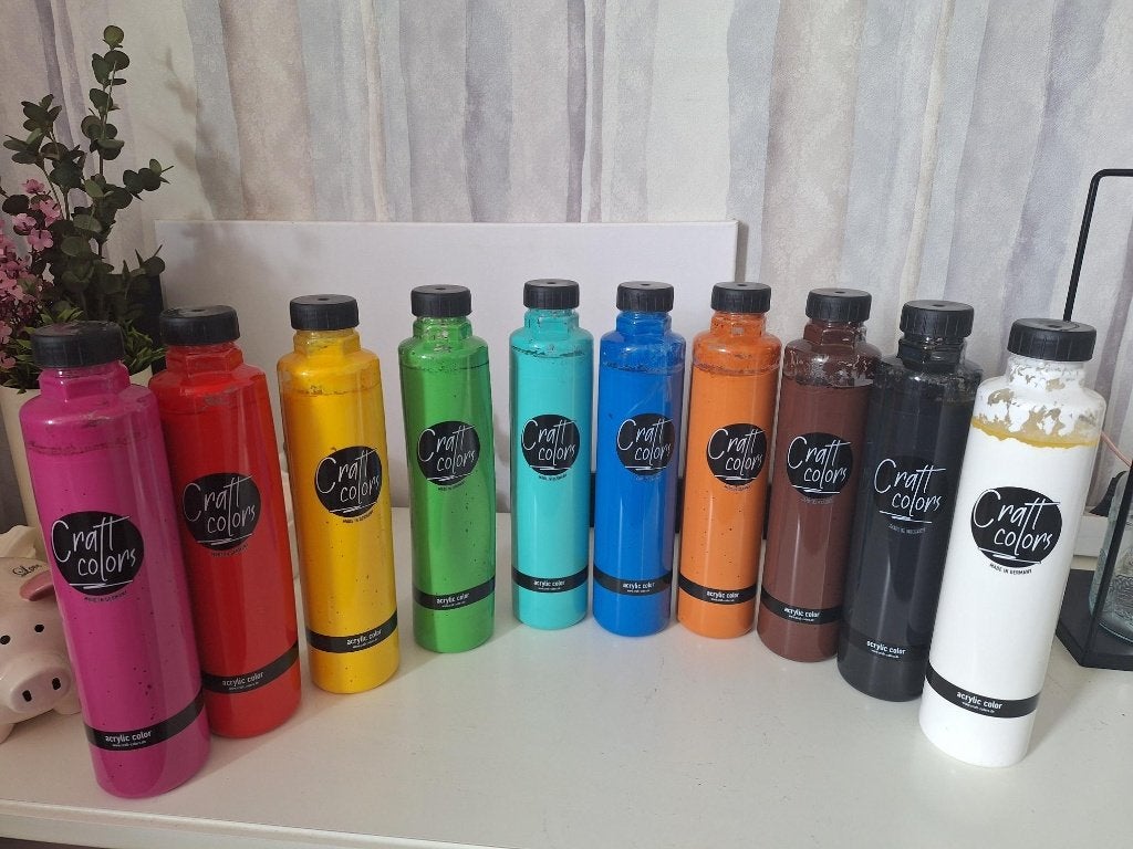 Acrylverf, Ophalen, Zo goed als nieuw