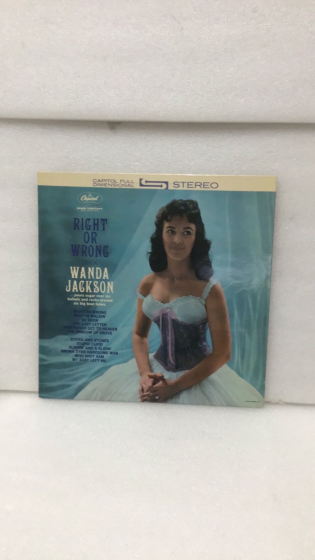 Wanda Jackson - Right Or Wrong LP (Capitol Full Dimensional, Ophalen of Verzenden, Gebruikt, 12 inch