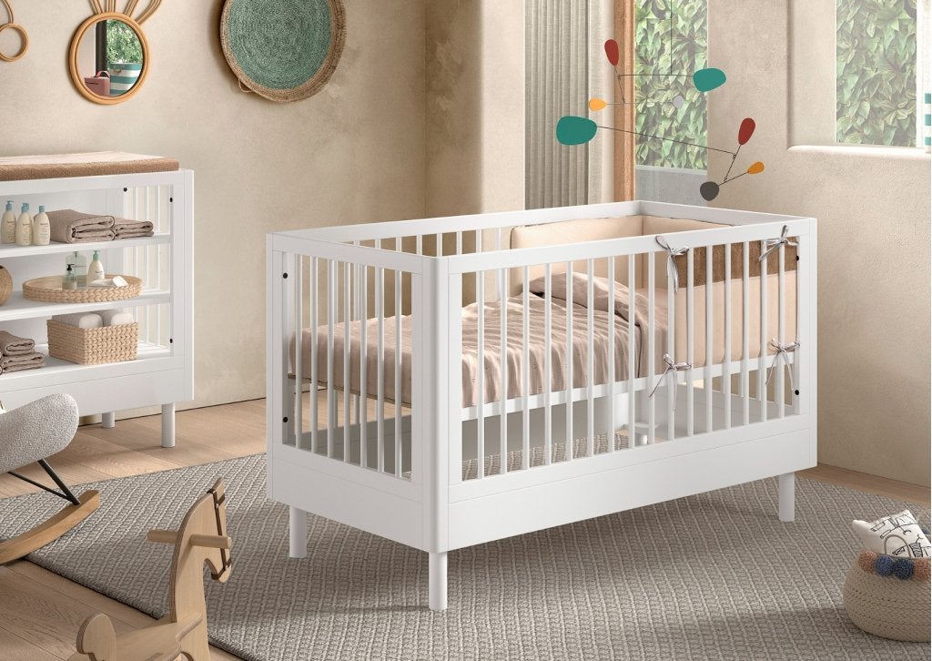 Forrest Beech baby-/peuterbed - 70x140 - Wit beuken, Niet ingevuld, Niet ingevuld, Niet ingevuld