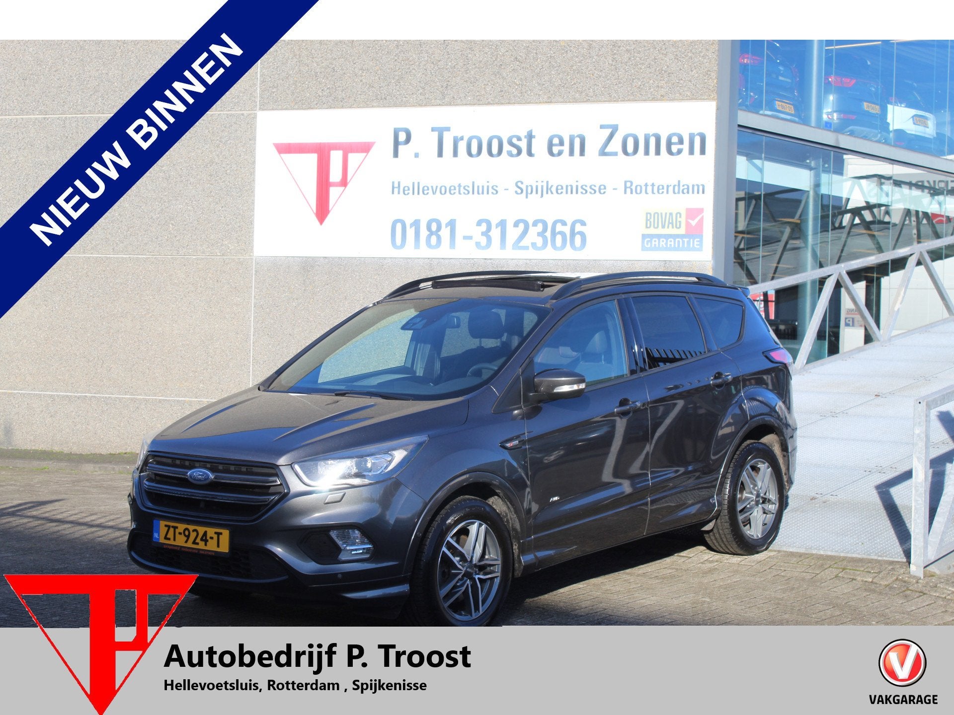 Ford Kuga 1.5 EcoBoost AWD ST-Line Trekhaak/Panoramadak/Navi, Auto's, 12 maanden, Euro 6, 4 cilinders, Bedrijf