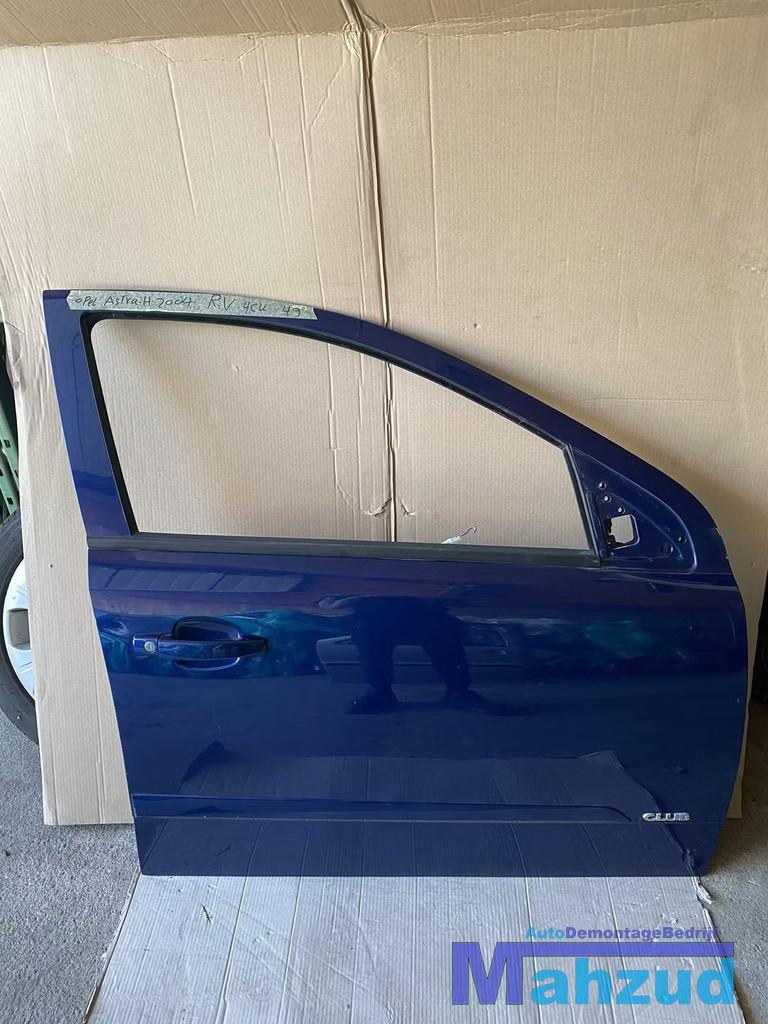 OPEL ASTRA H BLAUW 4CU rechter rechts voor deur portier, Auto-onderdelen, Gebruikt, Deur, Opel Automobile GmbH, Ophalen of Verzenden